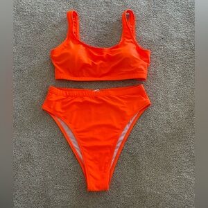 Neon Orange Bikini Set